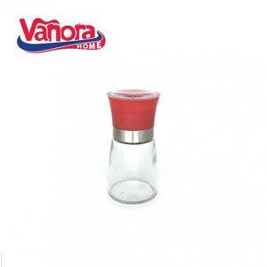 Vanora só / bors daráló, üveg / műanyag, 160 ml, piros
