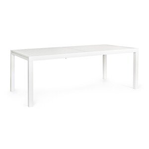 Hilde Kerti kihúzható asztal, Bizzotto, 200-300 x 100 x 75 cm, alumínium, fehér