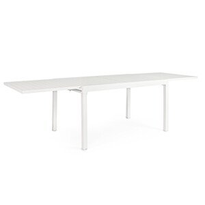Pelagius Kihúzható kerti asztal, Bizzotto, 135-270 x 90 x 75 cm, alumínium, fehér