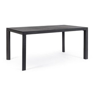 Mason Kerti asztal, Bizzotto, 160 x 90 x 74 cm, alumínium/kerámia, szénszín