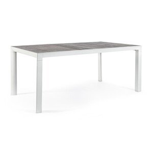 Mason Kerti asztal, Bizzotto, 160 x 90 x 74 cm, alumínium/kerámia, szürke
