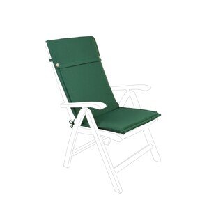 Poly180, Bizzotto Magas háttámlájú kerti szék párna, 50 x 120 cm, vízhatlan poliészter, sötétzöld