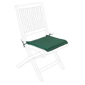 Poly180 Square Párna kerti székhez, Bizzotto, 42 x 42 cm, vízhatlan poliészter, sötétzöld