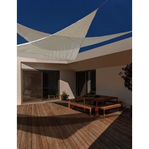 Sunshade Háromszögű napellenző, Bizzotto, 500 x 500 cm, poliészter, természetes
