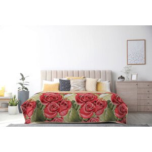 Cocolino Steppelt ágytakaró, Alcam, Red Rosa, 210x220 cm
