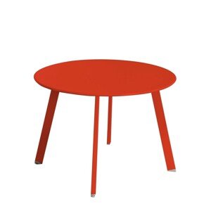 Marzia Kerti dohányzóasztal, Ø 60 x 42 cm, acél, piros
