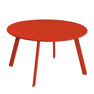 Marzia Kerti dohányzóasztal, Ø 70 x 40 cm, acél, piros