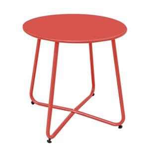 Luna Kerti dohányzóasztal, Ø 45 x 45 cm, acél, piros