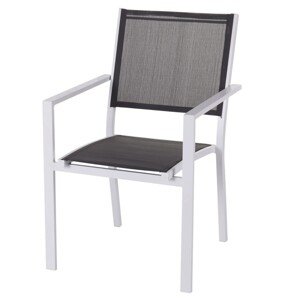 Thais Kerti szék, 55.2 x 60.4 x 86 cm, alumínium, szürke/fehér