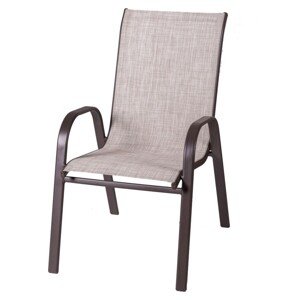 Neila Kerti szék, 56 x 68 x 93 cm, acél/textil, barna