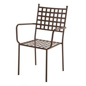 Cartago Kerti szék, 56 x 60 x 90 cm, vas, barna