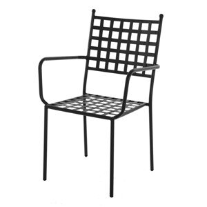Cartago Kerti szék, 56 x 60 x 90 cm, vas, fekete