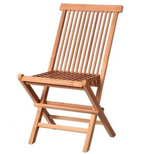 Kayla Összecsukható kerti szék, 46.5 x 56 x 90 cm, tíkfa, természetes