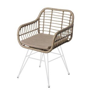 Ariki Kerti szék v2, 57x 62 x 80 cm, acél/szintetikus rotáng