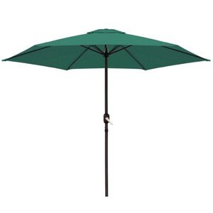 Monty Kerti/terasz napernyő, Ø 270 cm, Ø38 mm, forgattyú, szélgátló rendszer, alumínium, zöld