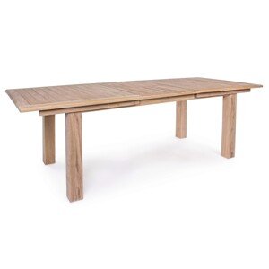 Maryland Kerti/terasz kihúzható asztal, Bizzotto, 180/240 x 100 x 77.5 cm, tíkfa/acél