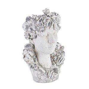 Divinity Head Kültéri virágcserép/váza, Bizzotto, 34 x 28 x 50 cm, magnézium