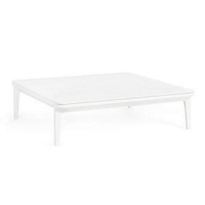 Matrix Terasz/kerti dohányzóasztal, Bizzotto, 99 x 99 x 34 cm, alumínium, fehér