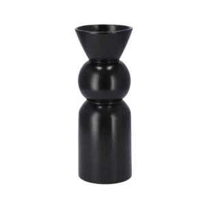 BUKAN HIGH fekete kerámia váza 27 cm