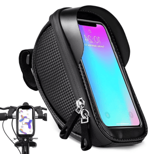HOLDER fekete kerékpáros táska telefontartóval