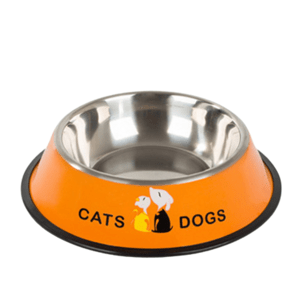 FIDO narancssárga fémtál kutyáknak/macskáknak