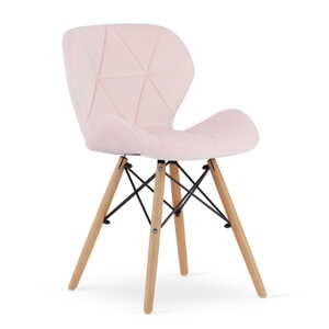 LAGO VELVET rózsaszín szék