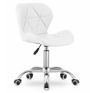 AVOLA fehér irodai szék eco bőrből