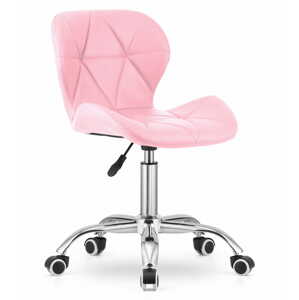 AVOLA rózsaszín irodai szék eco bőrből