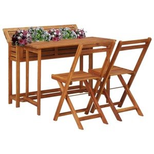SENUFO  kerti asztal ládával és 2 székkel