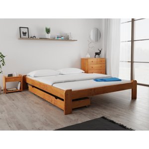 ADA ágy 140x200 cm, égerfa Ágyrács: Ágyrács nélkül, Matrac: Coco Maxi 19 cm matrac
