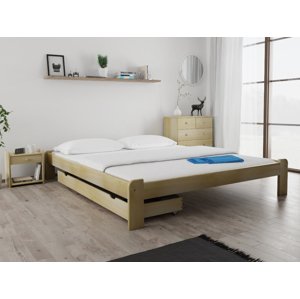 ADA ágy 180x200 cm, fenyőfa Ágyrács: Ágyrács nélkül, Matrac: Coco Maxi 19 cm matrac