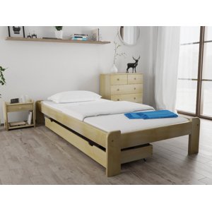 ADA ágy 80x200 cm, fenyőfa Ágyrács: Léces ágyrács, Matrac: Deluxe 10 cm matrac