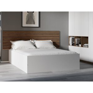 BELLA ágy 140x200 cm, fehér Ágyrács: Léces ágyrács, Matrac: Deluxe 10 cm matrac