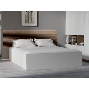 BELLA ágy 160x200 cm, fehér Ágyrács: Lamellás ágyrács, Matrac: Matrac nélkül