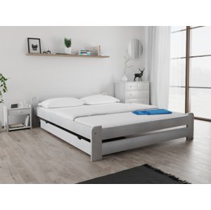 Emily ágy 160x200 cm, fehér Ágyrács: Léces ágyrács, Matrac: Deluxe 10 cm matrac