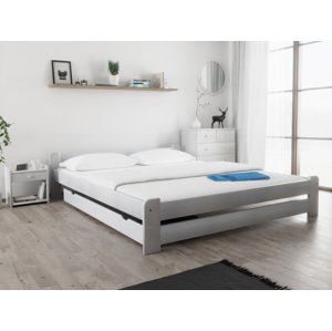 Emily ágy 180x200 cm, fehér Ágyrács: Ágyrács nélkül, Matrac: Deluxe 10 cm matrac