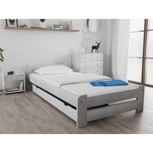 Emily ágy 80x200 cm, fehér Ágyrács: Léces ágyrács, Matrac: Deluxe 10 cm matrac