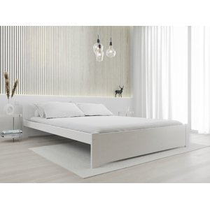 IKAROS ágy 140 x 200 cm, fehér Ágyrács: Ágyrács nélkül, Matrac: Deluxe 10 cm matrac