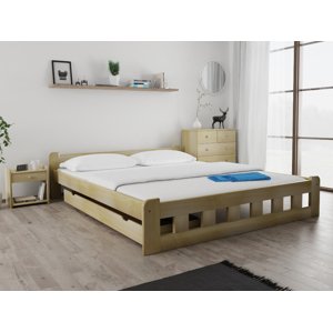 Naomi magasított ágy 180x200 cm, fenyőfa Ágyrács: Ágyrács nélkül, Matrac: Deluxe 10 cm matrac