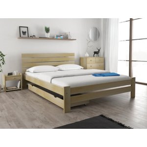 PARIS magasított ágy 140x200 cm, fenyőfa Ágyrács: Lamellás ágyrács, Matrac: Deluxe 10 cm matrac