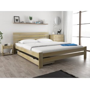 PARIS magasított ágy 180x200 cm, fenyőfa Ágyrács: Ágyrács nélkül, Matrac: Deluxe 10 cm matrac