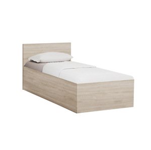 SOFIA ágy 90 x 200 cm, sonoma tölgy Ágyrács: Ágyrács nélkül, Matrac: Coco Maxi 19 cm matrac
