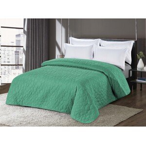 STONE világos zöld ágytakaró mintával Méret: 200 x 220 cm
