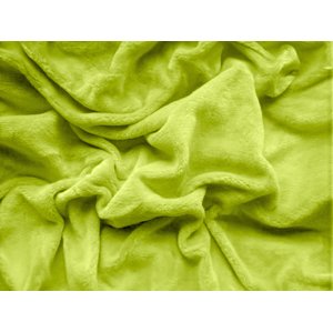 SOFT zöld mikroplüss lepedő 180x200 cm