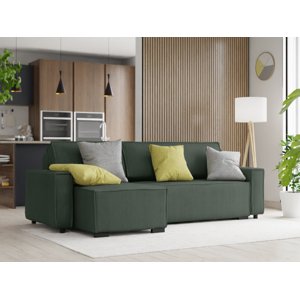 Smart kinyitható univerzális kanapé, sötétzöld