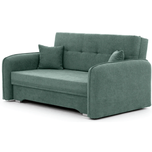 LAINE zöld összecsukható háromüléses kanapé