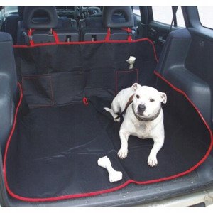 TARPA védőhuzat csomagtartóba kutyák szállításához, fekete
