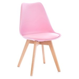 BALI MARK rózsaszín szék bükkfa lábakkal