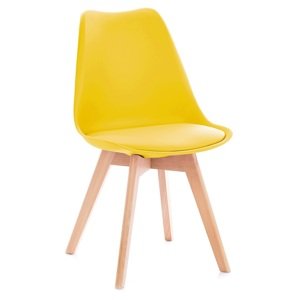 BALI MARK sárga szék bükkfa lábakkal